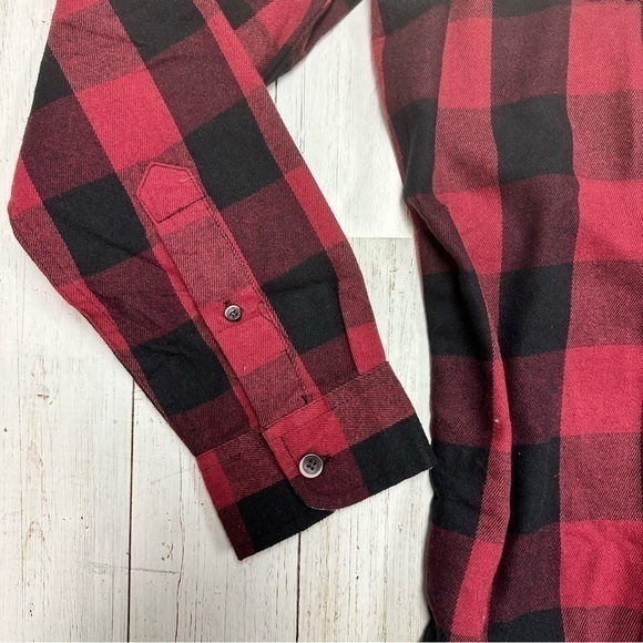 NWT- Tailor Vintage Men's Buffalo Performance Stretch Flannel Two Pocket Shirt.L - Picture 3 of 16